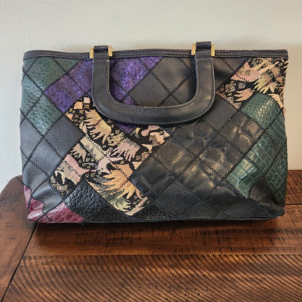 Vintage patchwork handbag‎ Valarie Barad